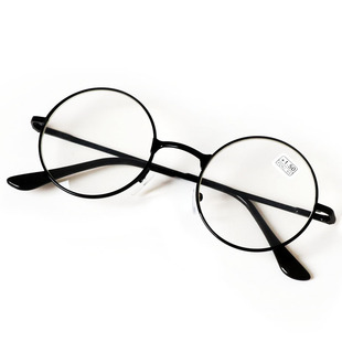 高清晰圆形远视眼镜 男老花镜女 舒适 防疲劳老光眼镜年轻简约