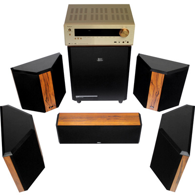 aeje木质5.1家庭影院音响