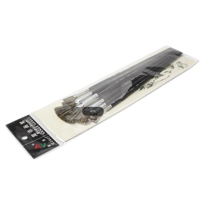 莫奈猪鬃扇形笔水粉油画笔6688野猪毛扇形水粉笔单支丙烯颜料刷子