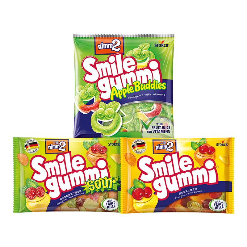 【百亿补贴】二宝nimm2进口维生素果汁儿童软糖果零食橡皮糖90g*3 二宝维生实拍商品图