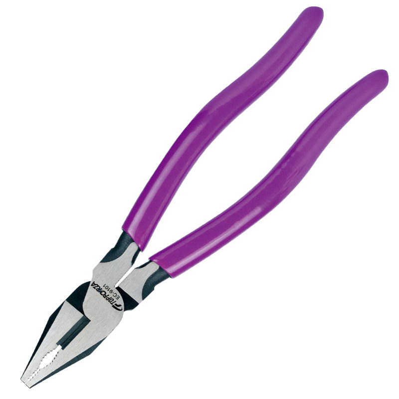 拓伏锐进口EC-9101偏芯省力钢丝钳老虎钳电工钳子平口钳钢丝剪8寸