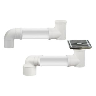 PVC50排水管地漏移位器内插卫生间下水圆管移位平底弯头异径配件