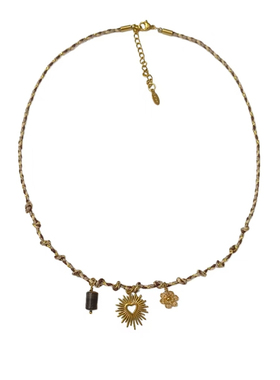 MAPG复古星芒美拉德项链女