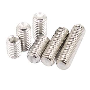 M2M3M4M5M6M8M10-M16不锈钢304内六角凹端紧定螺丝钉机米无头基米