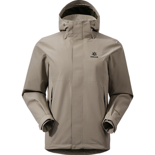 KAILAS凯乐石男款猎风Advanced石莲灰冲锋衣flt防水防风徒步单冲