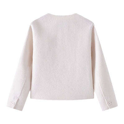 Marc O'Polo/MOP商场同款冬季新款绵羊毛双面呢毛呢上衣短外套女