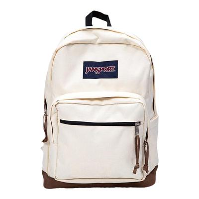 JanSport校园男女复古皮革背包
