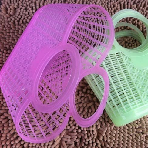 I1646软手提购物篮 义乌 2元店 二元店 两元店 澡篮 百货