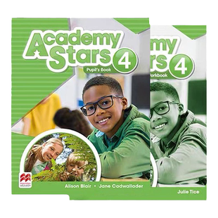 【巴布阅读】原版少儿英语麦克米伦Academy Stars1/2/3/4/5/6级别少儿英语入门零基础英文小学四年级英语学习书6-12岁赠音视频