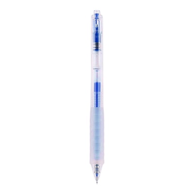 晨光新款作业神器ST笔头透明笔杆按动中性笔蓝色红色速干学生用云握手考试刷题J0601男生黑笔水笔女生高颜值