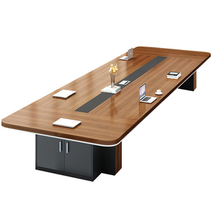 办公家具新款长方形办公桌会议桌长桌简约现代 会议洽谈桌椅组合