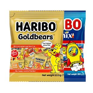 哈瑞宝小熊软糖混合水果糖趣味qq糖金熊200g星满贯200g糖果零食