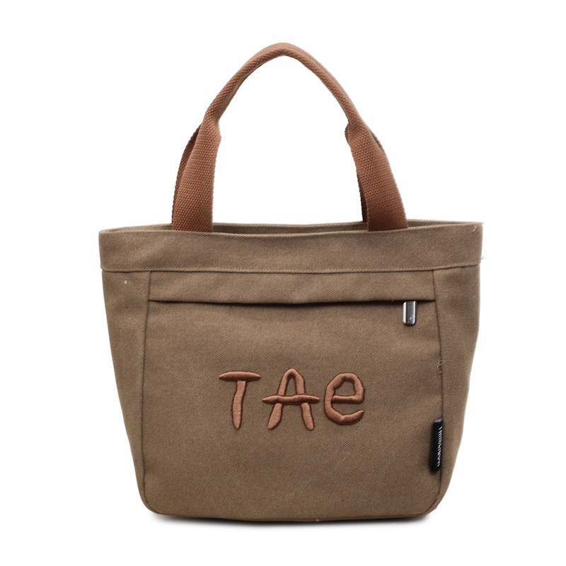 手提帆布小包外出小拎包休闲布袋