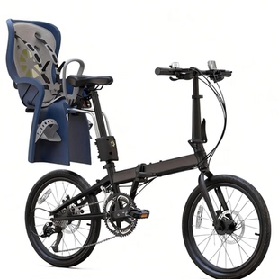 小布大行国布折叠自行车单车p8p10后置后座椅儿童座椅带靠背通用