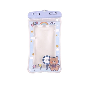 气囊手机防水袋可触屏游泳漂流水上乐园泼水潜水专用袋防水手机套