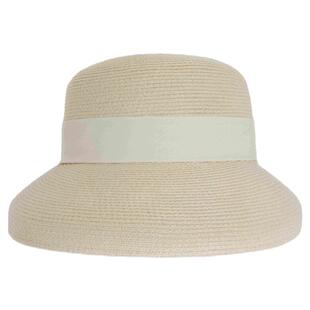 Riotlily艾特里里水波温柔帽子草帽白色蝴蝶结大帽檐新款