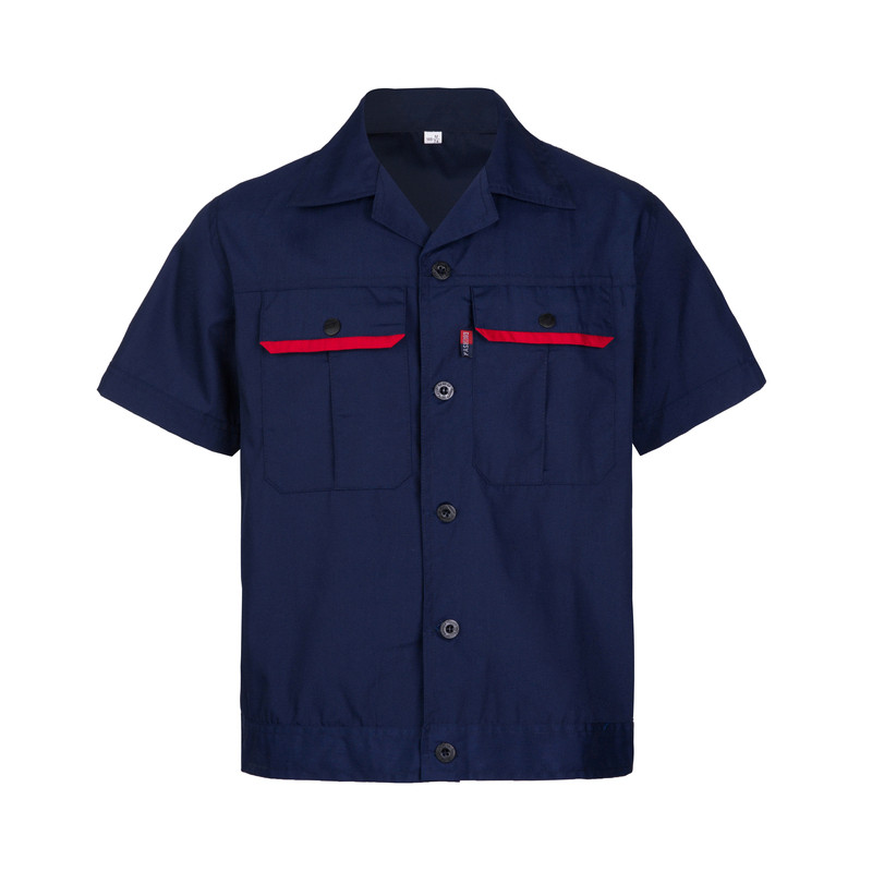 夏季工作服套装男短袖劳保服工装夏天薄款长袖工地厂服汽修上衣女