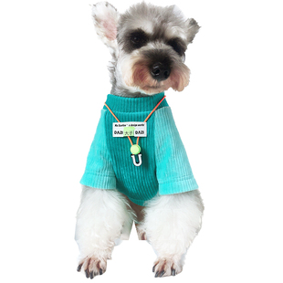 大子原创设计秋冬款宠物狗加厚天鹅绒卫衣雪纳瑞比熊泰迪斗牛服装