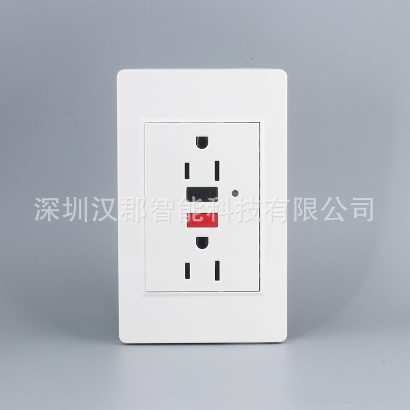美式GFCI漏电保护插座118电流,110-250V型15A强插座