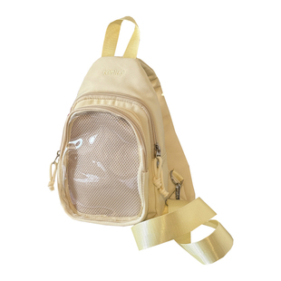 ins风小食量痛包可爱少女胸包 二次元吧唧娃包学生斜挎包女小包包