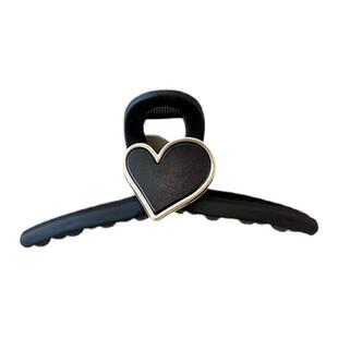 黑色磨砂超大号抓夹女后脑勺鲨鱼夹高级感发夹发量多夹子头饰发卡