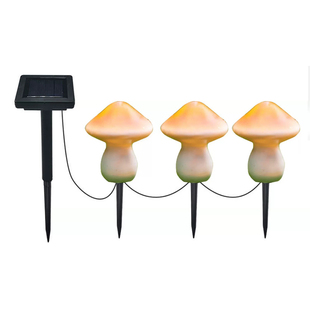 太阳能蘑菇灯户外庭院阳台花园布置露台顶楼装饰草坪插地面小夜灯