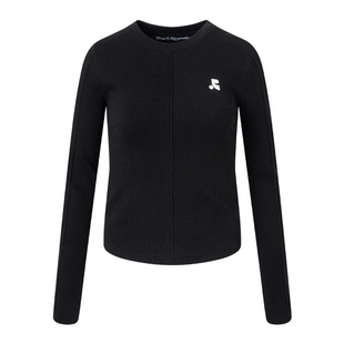 RestandRecreation官方圆领纯色长袖T恤2025秋季新款RR修身女上衣