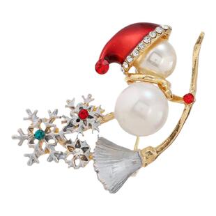 轻奢可旋转雪花毛呢大衣胸针高档女设计感小众别针花环胸花礼物