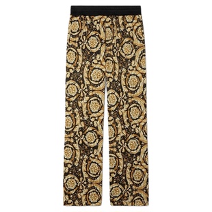 【季末优惠】VERSACE/范思哲 男士Barocco提花运动裤