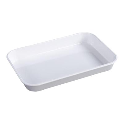 托盘密胺仿瓷大众长方形白色耐摔