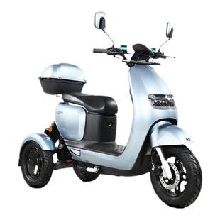 快步防摔电动三轮车不倒翁女士老人家用小型外卖电瓶车爬坡王