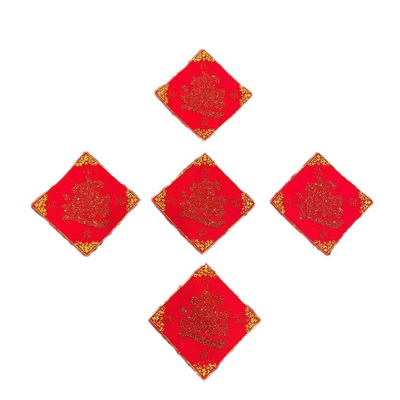 匠砂福字招财进宝年画至阳朱砂