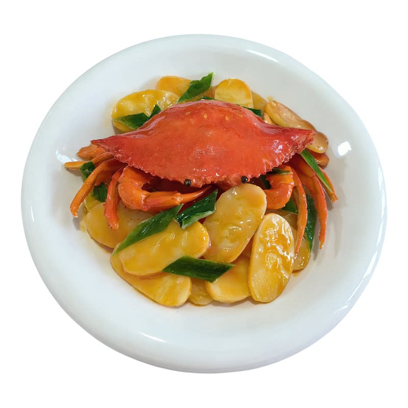定制仿真梭子蟹食物模型
