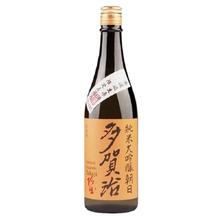 多贺治朝日纯米大吟酿生原酒无过滤日本清酒微气泡甘口果香雄町米