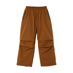 咕噜日记童装儿童加绒伞兵裤2025秋冬男童工装裤女童百搭长裤加厚