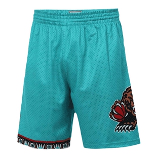 mitchell&nessNBA官方灰熊队96-97年BF风SW篮球短裤男子球裤