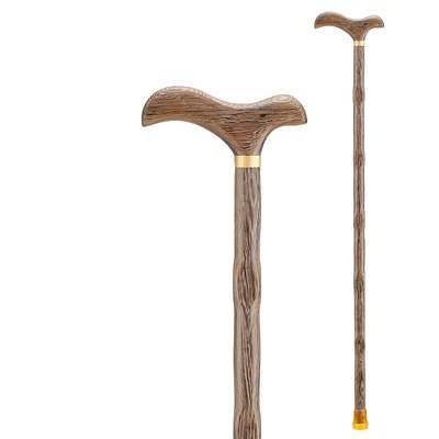 鸡翅木四脚防滑手杖|千人加购