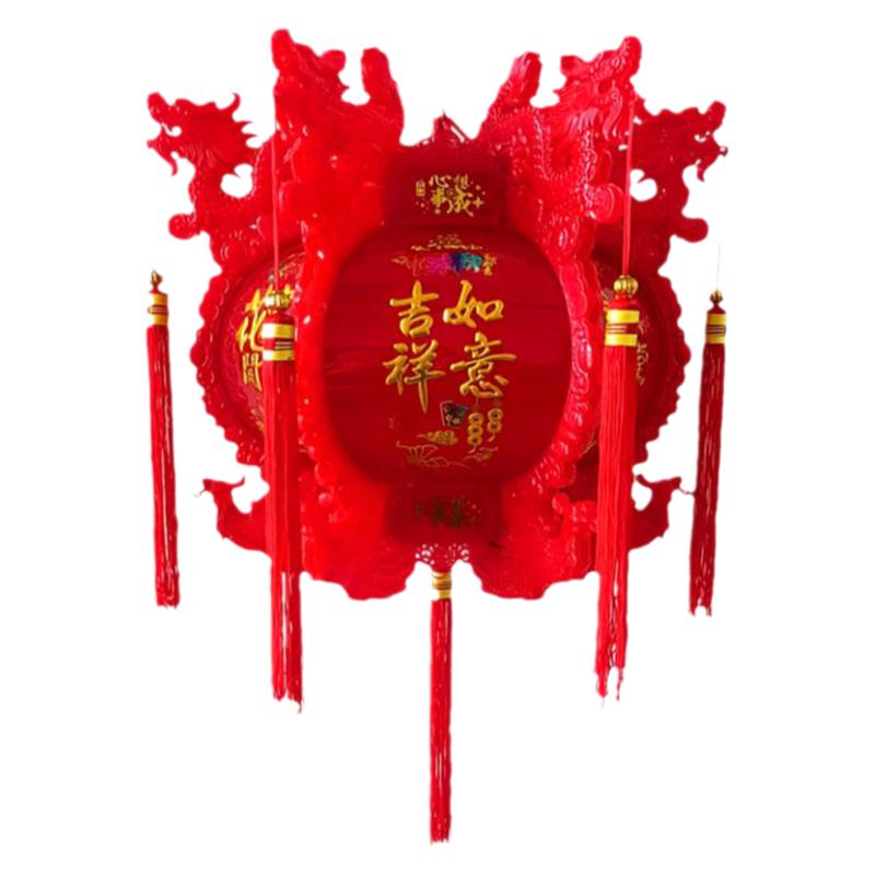 炫彩旋转龙凤走马灯仿古宫灯元宵灯笼