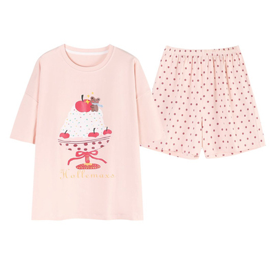 带胸垫纯棉睡衣女款夏季2026