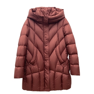 586实体品牌90白鸭绒轻盈羽绒衫中长款外套休闲连帽妈妈装羽绒服