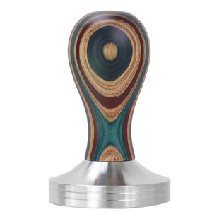 不锈钢压粉器咖啡压粉锤彩木手柄意式压粉器49mm51mm53mm58.5mm