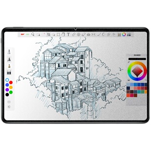 适用荣耀v7pro类纸膜8/7可拆卸磁吸V6钢化膜6平板X6全屏覆盖书写手写11英寸磨砂10.1寸纸质感绘画por仿纸膜12