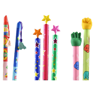 nakabayashi仲林 hb小学生铅笔可爱木杆铅笔盒装圆形五边形六角星六边形幼儿园写字笔儿童铅笔文具