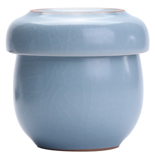 汝窑单个人专用茶具快客杯一壶一杯精致泡茶杯简易便携式旅行套装