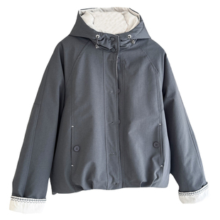 独特漂亮的初冬外套2025新款今年流行爆款夹棉加厚休闲风棉服上衣