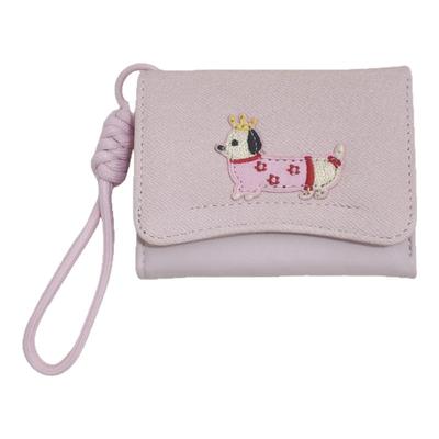 可爱腊肠狗小钱包女短款2025新款个性潮薄多卡位折叠钱夹迷你手包
