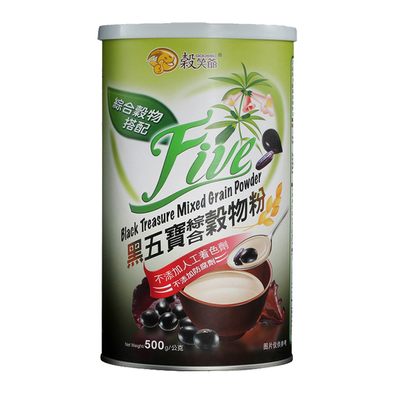 台湾进口谷笑爷黑五宝综合谷物粉