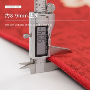 入户门地垫门垫出入平安进门口地毯进户脚垫新居新年龙年入宅红色