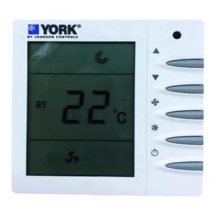 约克中央空调温控器液晶智能开关风机盘管控制器面板TMS2000DB