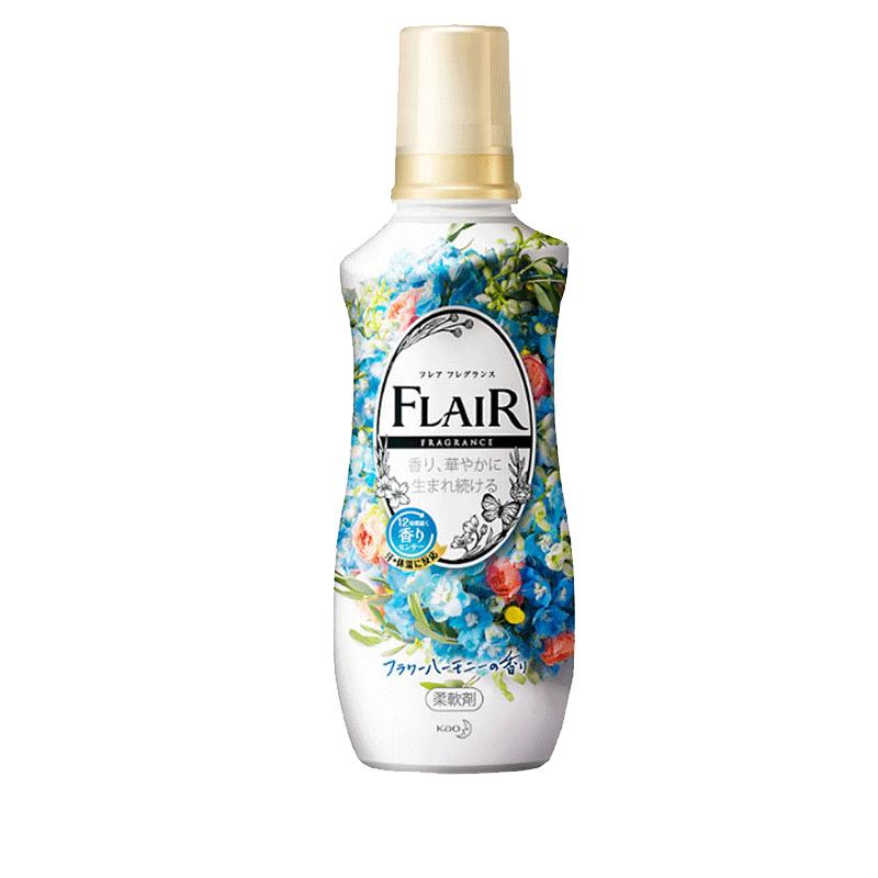 包邮日本进口花王FLAIR衣服柔软剂除皱护色防静电除皱柔顺剂520ml